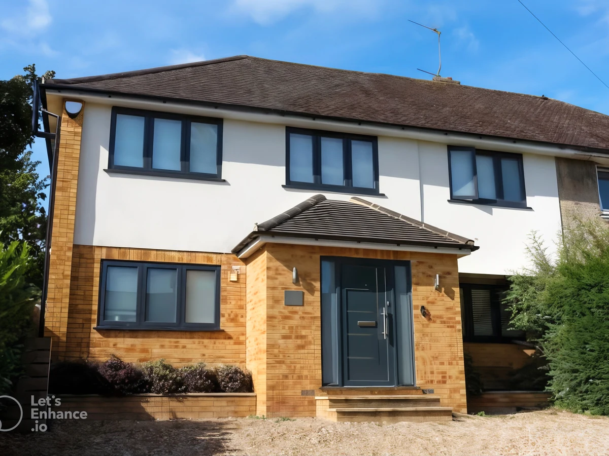 exterior-painting-modern-semidetached-house-bridgend-decorators Exterior painting modern semidetached house Bridgend
